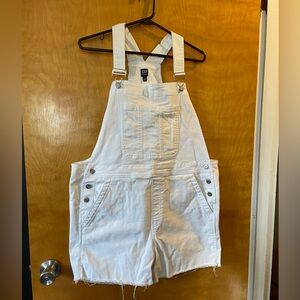 White Denim Overalls